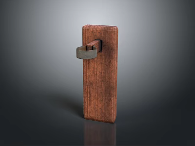 Wooden frame, plank bed, wooden table 3d model