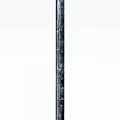 Fantasy Black Spiked Metal Mace With Long Shaft And Intricate Head Design