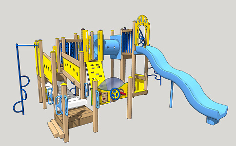 Modern slide children'slide 3d model