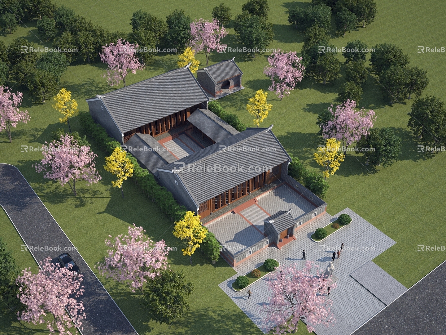 Ancient Chinese Courtyard Building 3d model