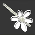 Exquisite Floral Design Diamond Ring With Sparkling Center Stone And Studded Band