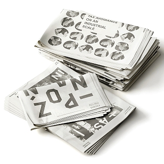 Modern Newspapers and Books 3d model