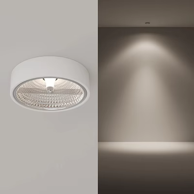 White Ceiling Downlight and Spotlight Modern Lighting with Wall Illumination Effect 3d model