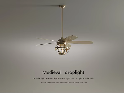 Unique Medieval Droplight Design Featuring Classic Metal Frame And Vintage Style 3d model