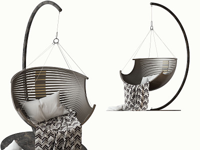 Modern Hanging Chair Simple Hanging Chair 3d model