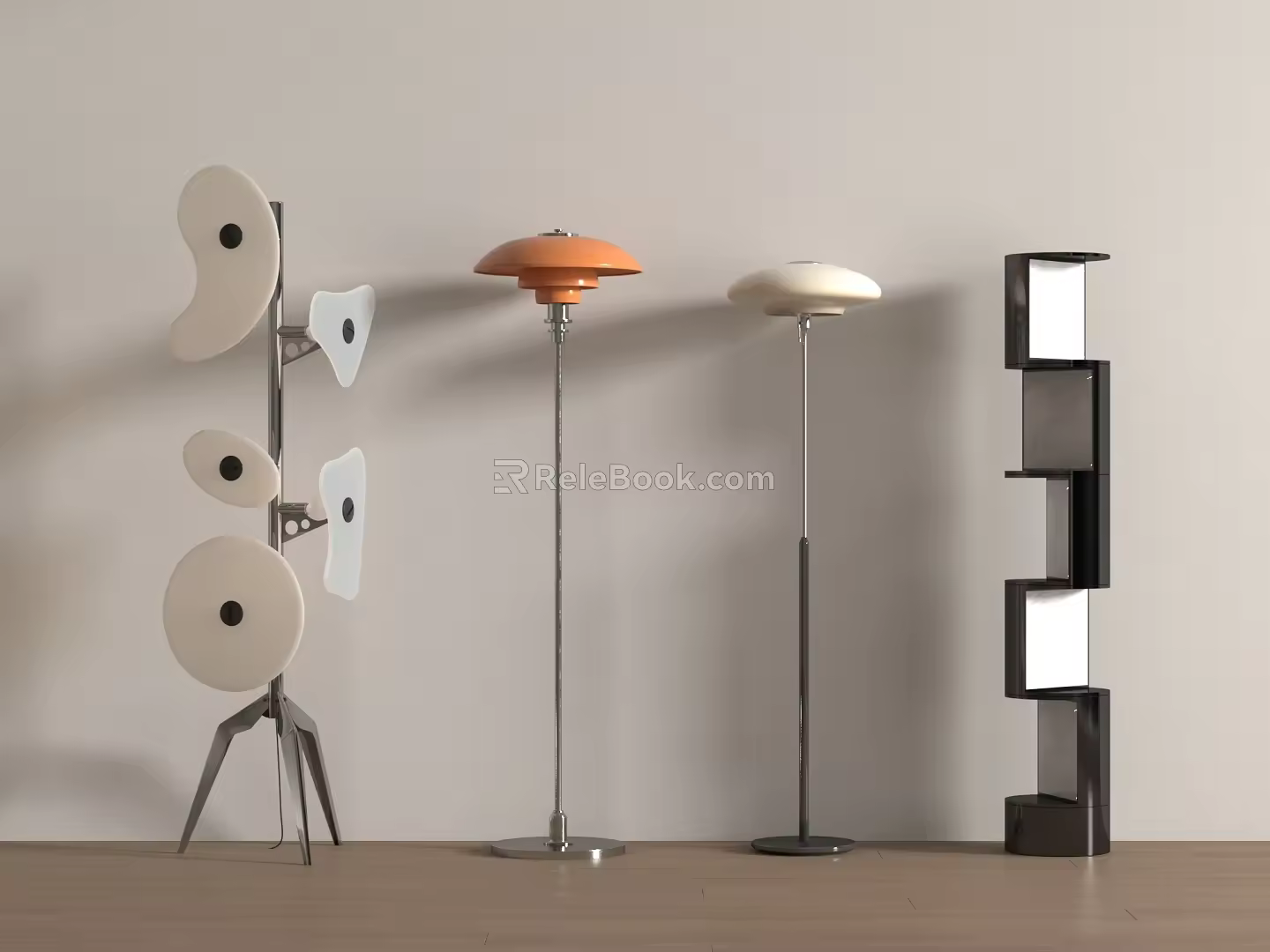 Modern minimalist floor lamp 3d model