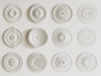French plaster carving 3d model