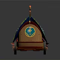 Modern carriage ancient frame car 3d model