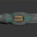 Classic Weapon Hammer With Silver Head Blue Accent And Wooden Handle On Gray Gradient Background