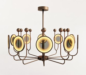 Modern Chandelier Art Chandelier Round Chandelier Restaurant 3d model