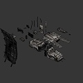 Weapons Sci-Fi Shipwreck 3d model