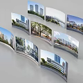 Aerial Planning of Urban Landscape with High Rise Buildings Streets Rivers and Greenery