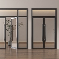 Modern Glass Door Glass Double Door Glass Single Door Glass Door Office Glass Door 3d model