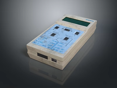Electronic Measuring Device With LCD Display Control Panel Multiple Buttons And Data Interface 3d model