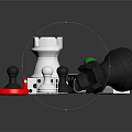 modern dice chess 3d model
