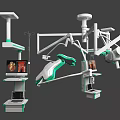 Advanced Medical Devices For Operating Room With Suspended Surgical Lights And HD Monitors