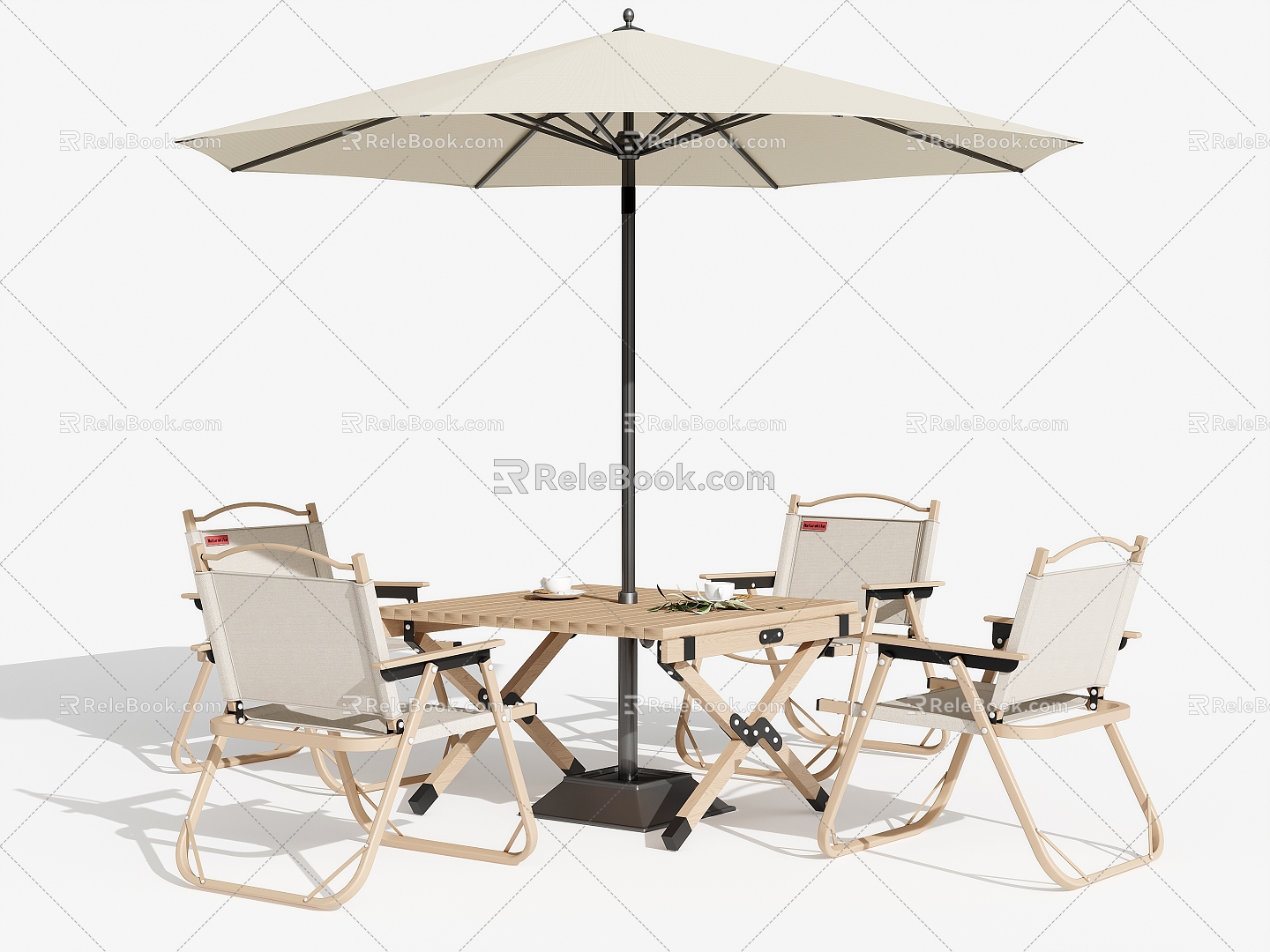 Outdoor Chair Parasol 3d model