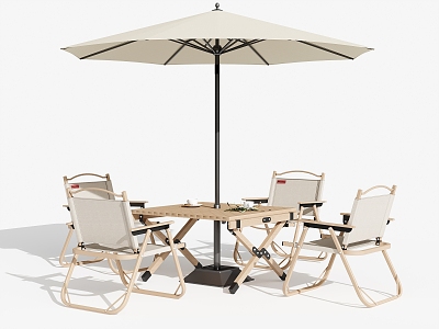 Outdoor Chair Parasol 3d model