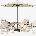 Outdoor Chair Parasol 3d model