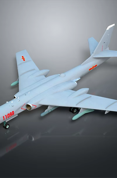 Gray Fighter Jet Model With Number 1199 Red Markings Against Dark Background Reflection Effect 3d model