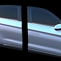 Detailed Car Door Panel With Exterior Side View And Modern Design Elements
