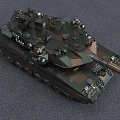 German Battle Leopard 2B9 Tank 3d model