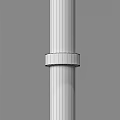 Modern Minimalist Wall Lamp With Gold Metal Ring And White Glass Tube Design