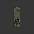 Military Camouflage Armored Wheeled Tank With Six Wheels Top Mounted Weapon And Antennas