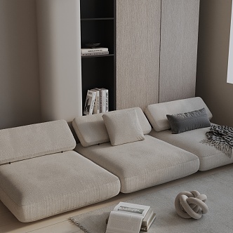 Three-seat sofa 3d model