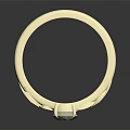Gold Ring With Round Gemstone And Leaf Decorations Engraved My Enchanting Nina