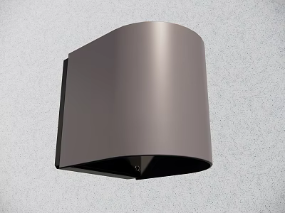 Modern Sleek Gray Wall Lamp With Minimalist Design For Indoor Lighting 3d model