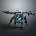 Mech Warrior Mech Soldier Machine Battlearm Mechanical Battlearm Machine Fighter Robot 3d model