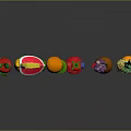 Fresh Assorted Fruits Including Apple Banana Orange Strawberry Pineapple Watermelon And Avocado On Reflective Surface