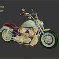 Silver Classic Motorcycle With Black Seat And Chrome Details