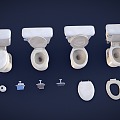 Toilet combination toilet 3d model