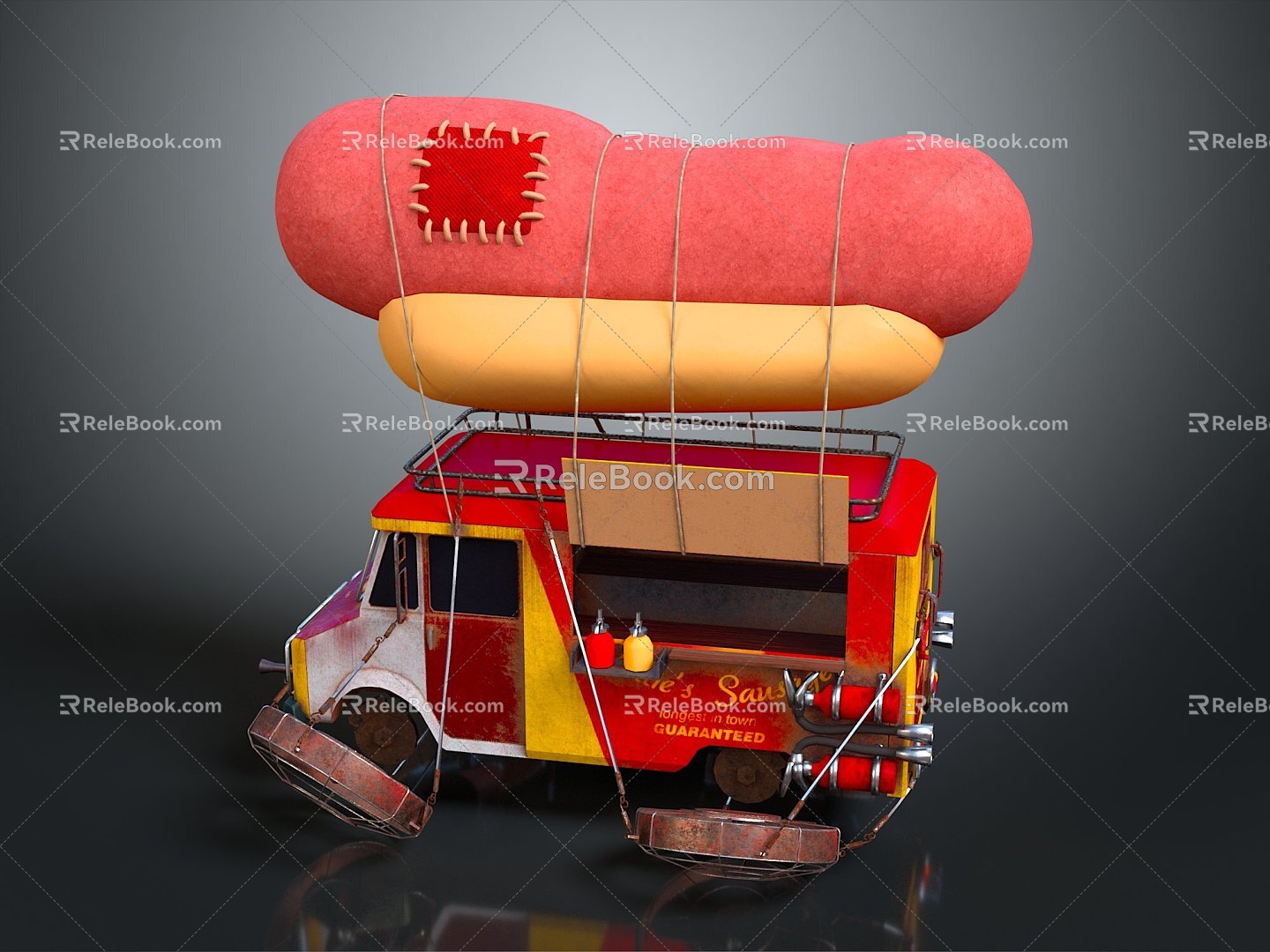 Industrial LOFT sci-fi car suspension car cartoon car cartoon car 3d model