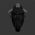 Modern Sleek Black Sport Motorcycle With Streamlined Body And Stylish Seat