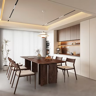 Middle Style Restaurant 3d model