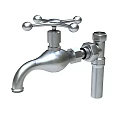 Popular Photo Check In Spot Featuring Unique Chrome Cross Handle Faucet