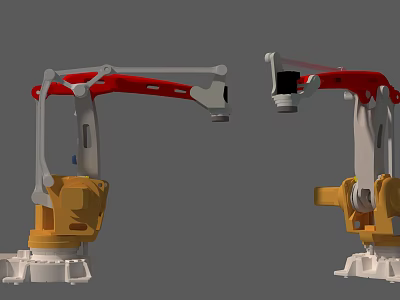 modern mechanical arm 3d model