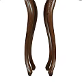 Classic Carved Dark Brown Solid Wood Nesting Side Tables Set For Traditional Home Interior Decor