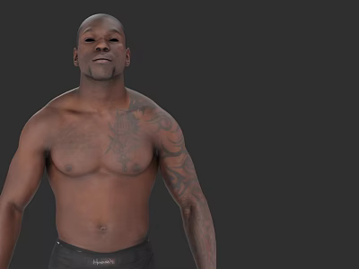 Warrior Figure Scan Boy Girl Tattoo Game Character 3d model