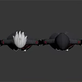 Cartoon Characters In Gray Coats With Red Straps White Hair And Hooded Design