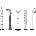 French floor lamp floor lamp combination 3d model