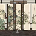 Screen partition 3d model