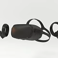 VR Entertainment Devices With Wireless Headset And Controllers In Modern Ergonomic Design For Gaming