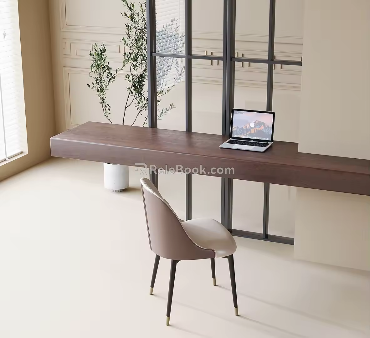 Modern custom desk chair 3d model