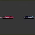 Multiple Colorful Futuristic Spacecraft Models For Cosmic Exploration Design