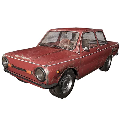 Modern Car Old Car 3d model Modern Car Old Car 3d model