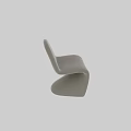 Modern White Leisure Chairs With Curved Design And Smooth Upholstery For Living Room